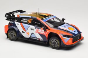Hyundai i20 N Rally1 #11 Hyundai Shell Mobis WRT T. Neuville / M. Wydaeghe Rally Poland 2024 IXO 1:18 18RMC214 Metal — zdjęcie 3 z 6