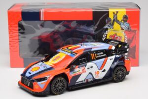 Hyundai i20 N Rally1 #11 T. Neuville / M. Wydaeghe Rally Japan WRC World Champion 2024 IXO 1:18 18RMC228 Metal — zdjęcie 6 z 6