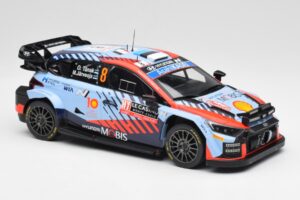 Hyundai i20 N Rally1 WRC #8 O. Tänak / M. Järveoja Rally Monte Carlo Night Version 2024 IXO 1:18 18RMC195 Metal — zdjęcie 4 z 6