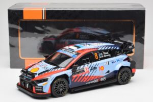Hyundai i20 N Rally1 WRC #8 O. Tänak / M. Järveoja Rally Monte Carlo Night Version 2024 IXO 1:18 18RMC195 Metal — zdjęcie 6 z 6