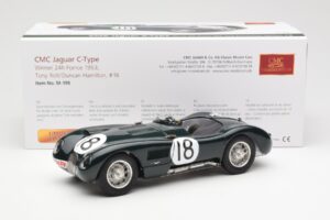 Jaguar C-Type #18 T. Rolt / D. Hamilton 24 Hours of Le Mans Winner 1953 CMC 1:18 M-195 Metal — zdjęcie 6 z 6