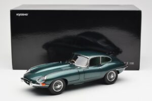 Jaguar E-Type 3.8 Series 1 Ciemny Zielony Kyosho 1:18 08954DG Metal — zdjęcie 8 z 8