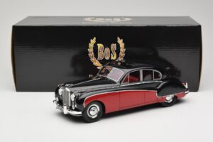 Jaguar Mk VIII Czarny & Ciemnoczerwony BoS Models 1:18 BOS408 Żywica — zdjęcie 6 z 6