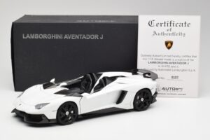 Lamborghini Aventador J Biały AUTOart 1:18 74674 Metal — zdjęcie 8 z 8