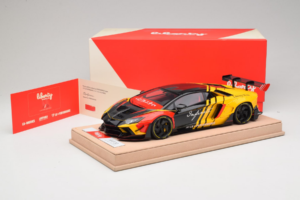 Lamborghini Aventador Liberty Walk Infinite Czarny Żółty Timothy & Pierre 1:18 REMC035 Metal — zdjęcie 7 z 7