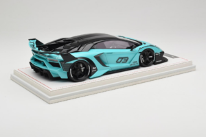 Lamborghini Aventador Liberty Walk LB-Silhouette WORKS GT Evo Miętowy Zielony IVY 1:18 REMC001 Żywica — zdjęcie 3 z 7