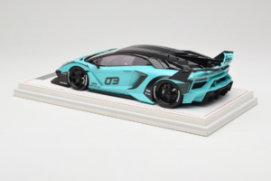 Lamborghini Aventador Liberty Walk LB-Silhouette WORKS GT Evo Miętowy Zielony IVY 1:18 REMC001 Żywica — zdjęcie 5 z 7