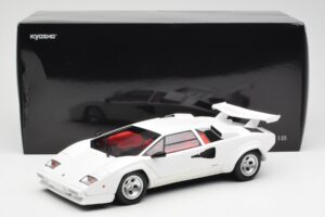 Lamborghini Countach LP500S Biały Kyosho 1:18 08320E Metal — zdjęcie 8 z 8