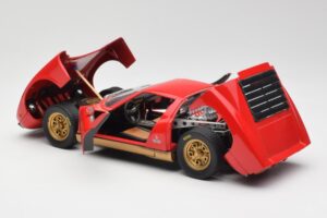 Lamborghini Miura Czerwony Anson 1:18 30302 Metal — zdjęcie 5 z 8