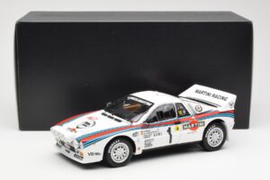 Lancia 037 Martini #1 W. Rohrl / C. Geistdorfer Winner Rally Monte Carlo 1983 Wersja Nocna Kyosho 1:18 08306A Metal — zdjęcie 8 z 8