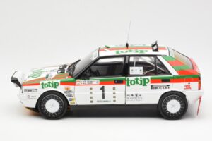 Lancia Delta HF 4WD #1 D. Cerrato Totip Rally Targa Florio 1987 Kyosho 1:18 08960C Metal — zdjęcie 4 z 8