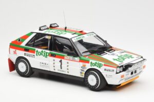 Lancia Delta HF 4WD #1 D. Cerrato Totip Rally Targa Florio 1987 Kyosho 1:18 08960C Metal — zdjęcie 6 z 8