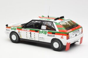 Lancia Delta HF 4WD #1 D. Cerrato Totip Rally Targa Florio 1987 Kyosho 1:18 08960C Metal — zdjęcie 7 z 8