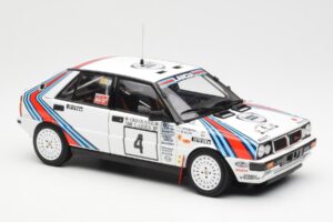 Lancia Delta HF 4WD #4 M. Alen / I. Kivimaki Martini Rally 1000 Lakes 1987 Kyosho 1:18 08960B Metal — zdjęcie 6 z 8