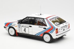 Lancia Delta HF 4WD #4 M. Alen / I. Kivimaki Martini Rally 1000 Lakes 1987 Kyosho 1:18 08960B Metal — zdjęcie 7 z 8
