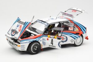 Lancia Delta HF Integrale Evo Martini #4 D. Auriol / B. Occelli Winner Rally Monte Carlo 1992 Kyosho 1:18 08348A Metal — zdjęcie 2 z 8