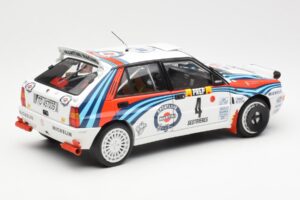 Lancia Delta HF Integrale Evo Martini #4 D. Auriol / B. Occelli Winner Rally Monte Carlo 1992 Kyosho 1:18 08348A Metal — zdjęcie 3 z 8