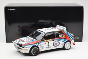 Lancia Delta HF Integrale Evo Martini #4 D. Auriol / B. Occelli Winner Rally Monte Carlo 1992 Kyosho 1:18 08348A Metal — zdjęcie 8 z 8