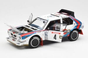 Lancia Delta S4 Martini #4 H. Toivonen / S. Cresto Rally Tour de Corse 1986 AUTOart 1:18 88620 Metal — zdjęcie 2 z 8