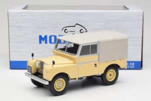 Land Rover 88 Series 1 Hard Top Jasny Beżowy MCG 1:18 MCG18368 Metal — zdjęcie 6 z 6
