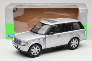 Land Rover Range Rover L322 Srebrny Welly 1:18 12536W Metal — zdjęcie 8 z 8