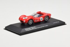 Maserati Tipo 61 #98 C. Shelby Times Mirror Grand Prix Riverside 1960 Minichamps 1:43 400601298 Metal — zdjęcie 2 z 4
