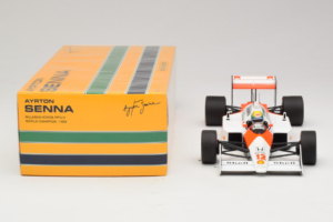 McLaren MP4/4 Honda #12 A. Senna Marlboro McLaren F1 World Champion 1988 Minichamps 1:18 540881812 Metal — zdjęcie 6 z 7