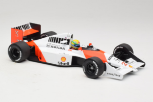 McLaren MP4/5B Honda #27 A. Senna Marlboro McLaren F1 World Champion 1990 Minichamps 1:18 540901827 Metal — zdjęcie 4 z 7