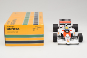McLaren MP4/5B Honda #27 A. Senna Marlboro McLaren F1 World Champion 1990 Minichamps 1:18 540901827 Metal — zdjęcie 6 z 7