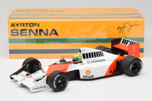 McLaren MP4/5B Honda #27 A. Senna Marlboro McLaren F1 World Champion 1990 Minichamps 1:18 540901827 Metal — zdjęcie 7 z 7