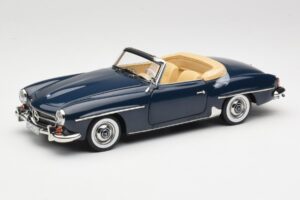 Mercedes 190 SL W121 Middle Blue Norev 1:18 183403 Metal