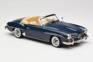 Mercedes 190 SL W121 Middle Blue Norev 1:18 183403 Metal — zdjęcie 6 z 8