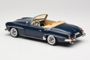 Mercedes 190 SL W121 Middle Blue Norev 1:18 183403 Metal — zdjęcie 7 z 8
