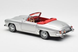 Mercedes 190 SL W121 Srebrny Norev 1:18 B660640604 Metal — zdjęcie 7 z 8