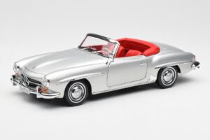Mercedes 190 SL W121 Srebrny Norev 1:18 B660640604 Metal
