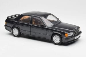 Mercedes 190E 2.3-16 W201 Niebiesko-Czarny Metallic AUTOart 1:18 76122 Metal — zdjęcie 6 z 8