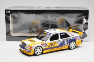 Mercedes 190E 2.5-16 EVO 1 W201 Team MS-Jet #5 M. Reuter DTM 1989 Minichamps 1:18 155893605 Metal — zdjęcie 6 z 6
