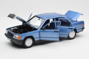 Mercedes 190E W201 Diamond Niebieski Edycja Dealerska Norev 1:18 B66040661 Metal — zdjęcie 2 z 8