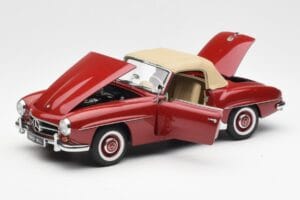 Mercedes 190SL W198 Czerwony AUTOart 1:18 76116 Metal — zdjęcie 2 z 8