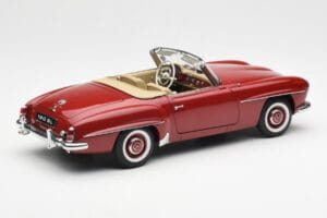 Mercedes 190SL W198 Czerwony AUTOart 1:18 76116 Metal — zdjęcie 3 z 8