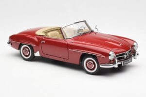 Mercedes 190SL W198 Czerwony AUTOart 1:18 76116 Metal — zdjęcie 6 z 8