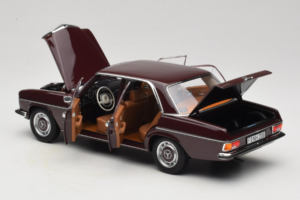Mercedes 200 W115 Ciemny Czerwonobrązowy Norev 1:18 183778 Metal — zdjęcie 5 z 8