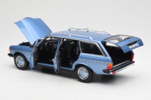 Mercedes 200 S123 T-Model Diamond Niebieski Edycja Dealerska Norev 1:18 B66040671 Metal — zdjęcie 5 z 8