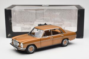 Mercedes 200 W115 Bycane Złoty Edycja Dealerska Norev 1:18 B66040665 Metal — zdjęcie 8 z 8