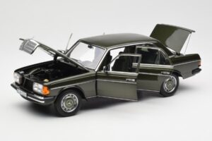 Mercedes 200 W123 Cypress Zielony Metaliczny Edycja Dealerska Norev 1:18 B66040654 Metal — zdjęcie 2 z 8
