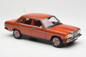 Mercedes 200 W123 English Czerwony Edycja Dealerska Norev 1:18 B66040653 Metal — zdjęcie 6 z 8
