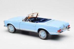 Mercedes 230 SL W113 Pagoda Horizon Niebieski Edycja Dealerska Norev 1:18 B66040633 Metal — zdjęcie 9 z 10