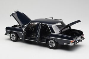 Mercedes 280 SE W108 Midnight Niebieski Norev 1:18 B66040597 Metal — zdjęcie 5 z 8