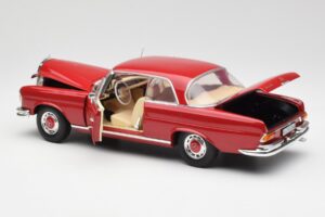 Mercedes 280 SE W108 Czerwony Norev 1:18 193527 Metal — zdjęcie 5 z 8