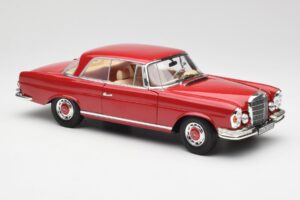 Mercedes 280 SE W108 Czerwony Norev 1:18 193527 Metal — zdjęcie 6 z 8
